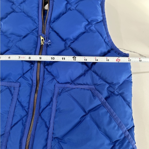 J. Crew Blue Quilted Puffer Vest - Picture 3 of 5